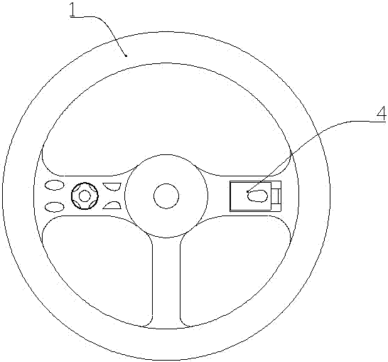 Gear shifting element installed on steering wheel with fingerprint identification function