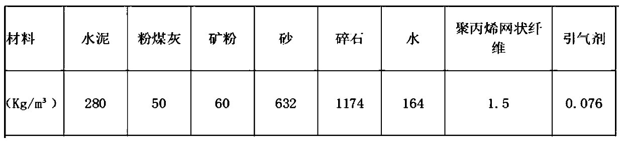 High-performance concrete electric pole with resistance to freeze thawing and chloride ion penetration