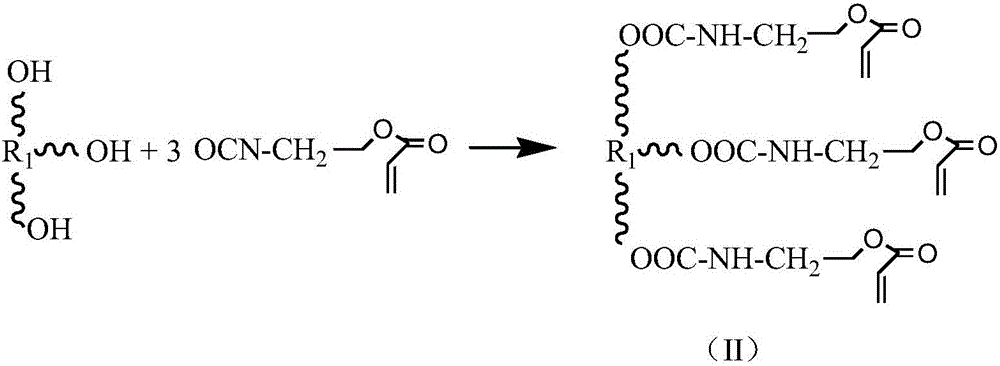 Tri-functionality urethane acrylate based on trimethylolethane/trimethylolpropane and preparation method and application of tri-functionality urethane acrylate