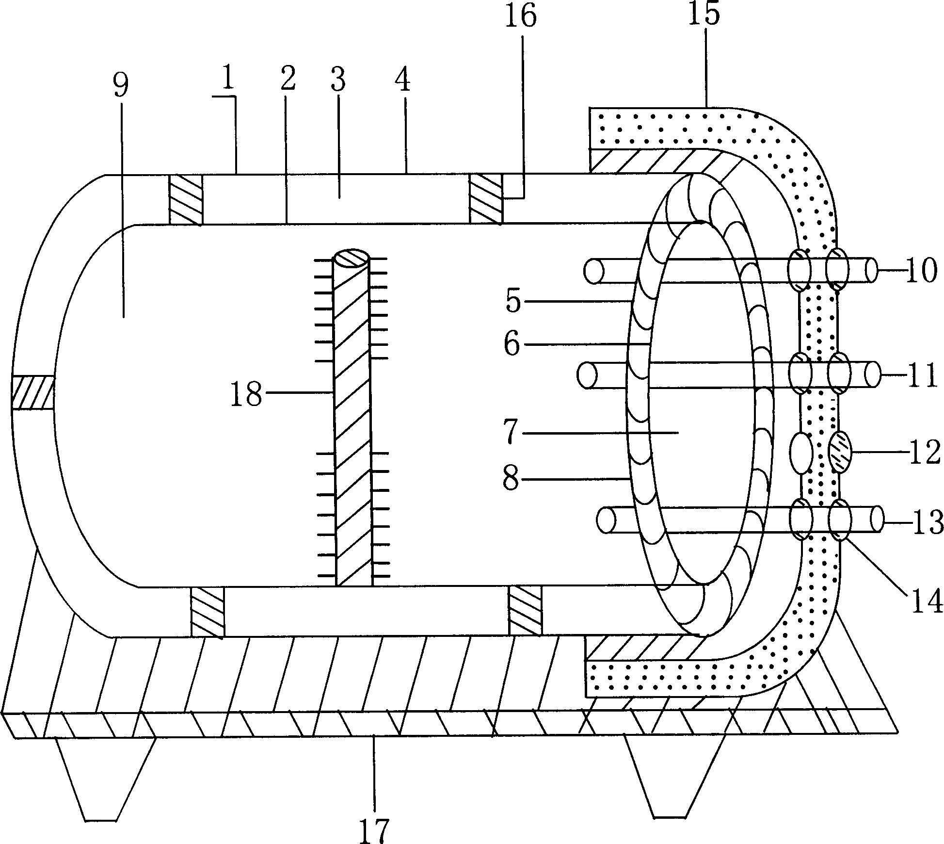 Solar energy heat conducting tank