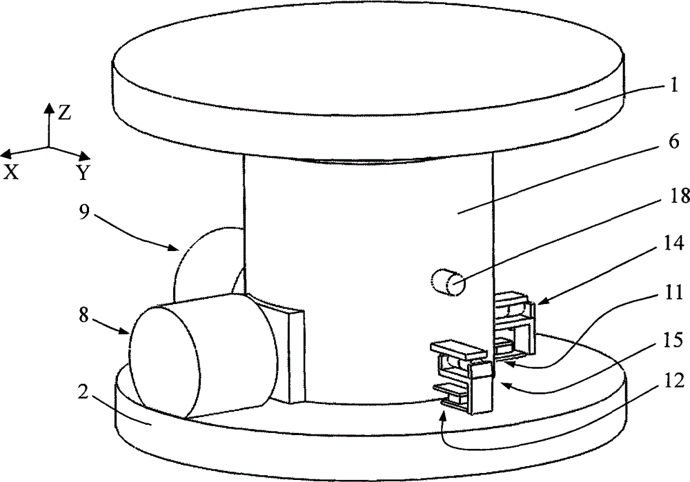 Eddy current damping zero stiffness vibration isolator for flexible membrane angle decoupling