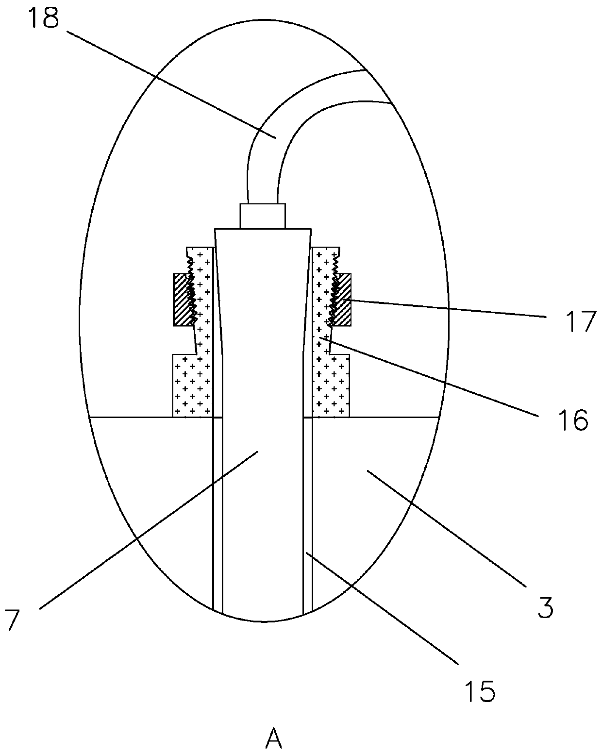 Vibration equipment and concrete pouring vibration method for tall special-shaped column