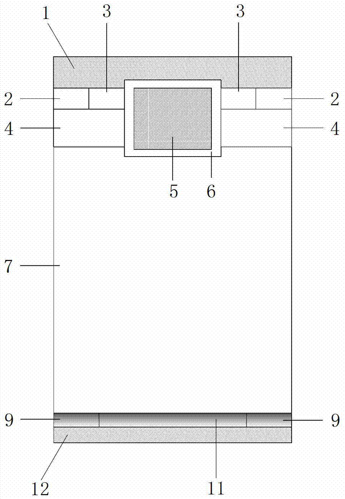 A reverse conduction igbt device