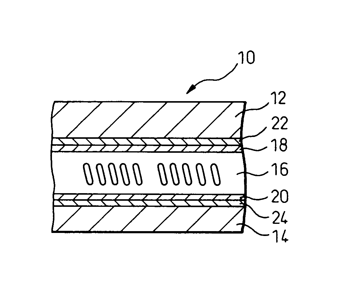 Liquid crystal display device with alignment layer including a diamine component and treated by UV irradiation