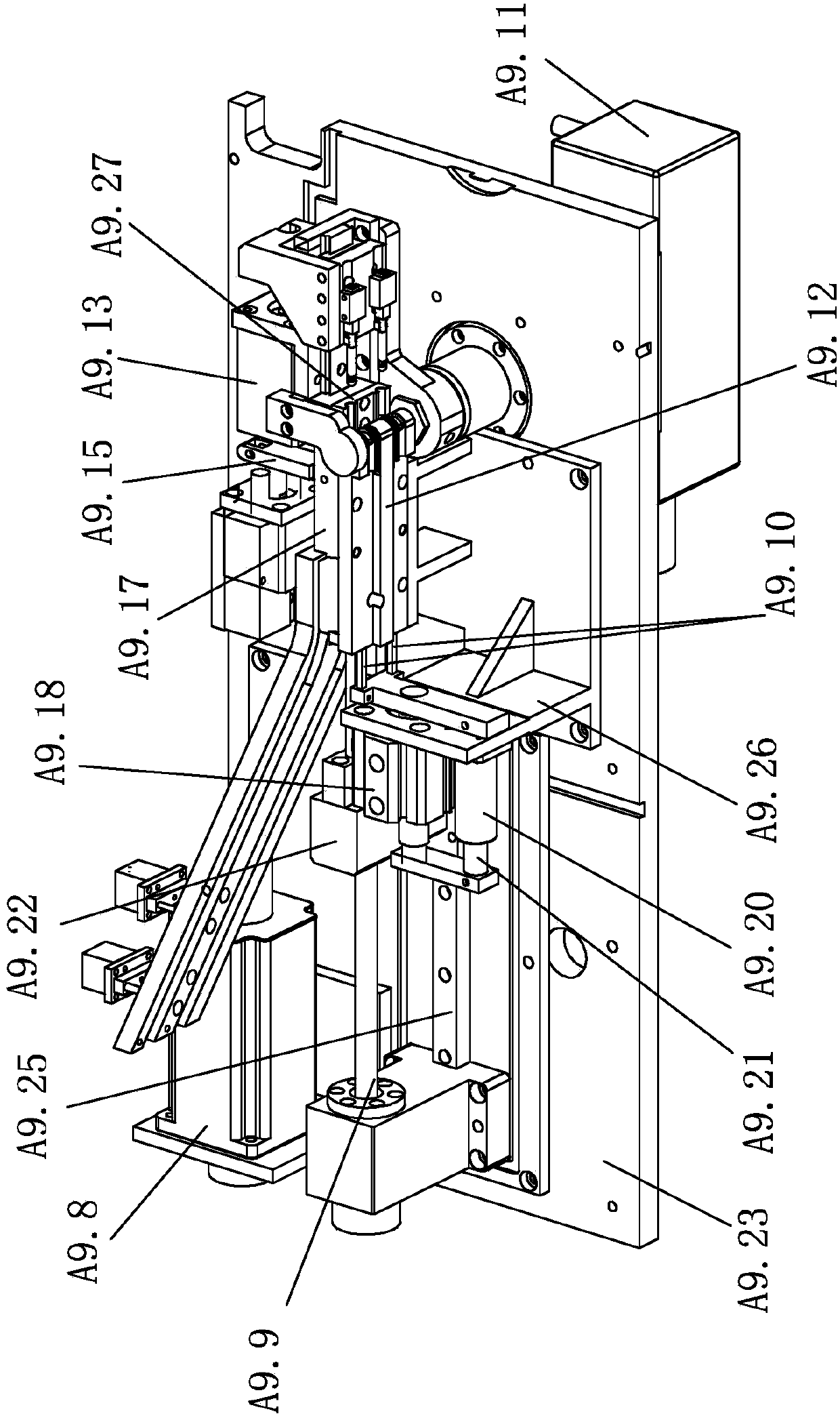 A pipe bending mechanism of a thin-walled short u-bend automatic forming machine
