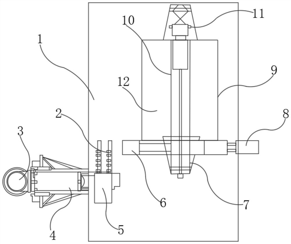 Low-cost high-environment-friendly intelligent copper plate feeding system