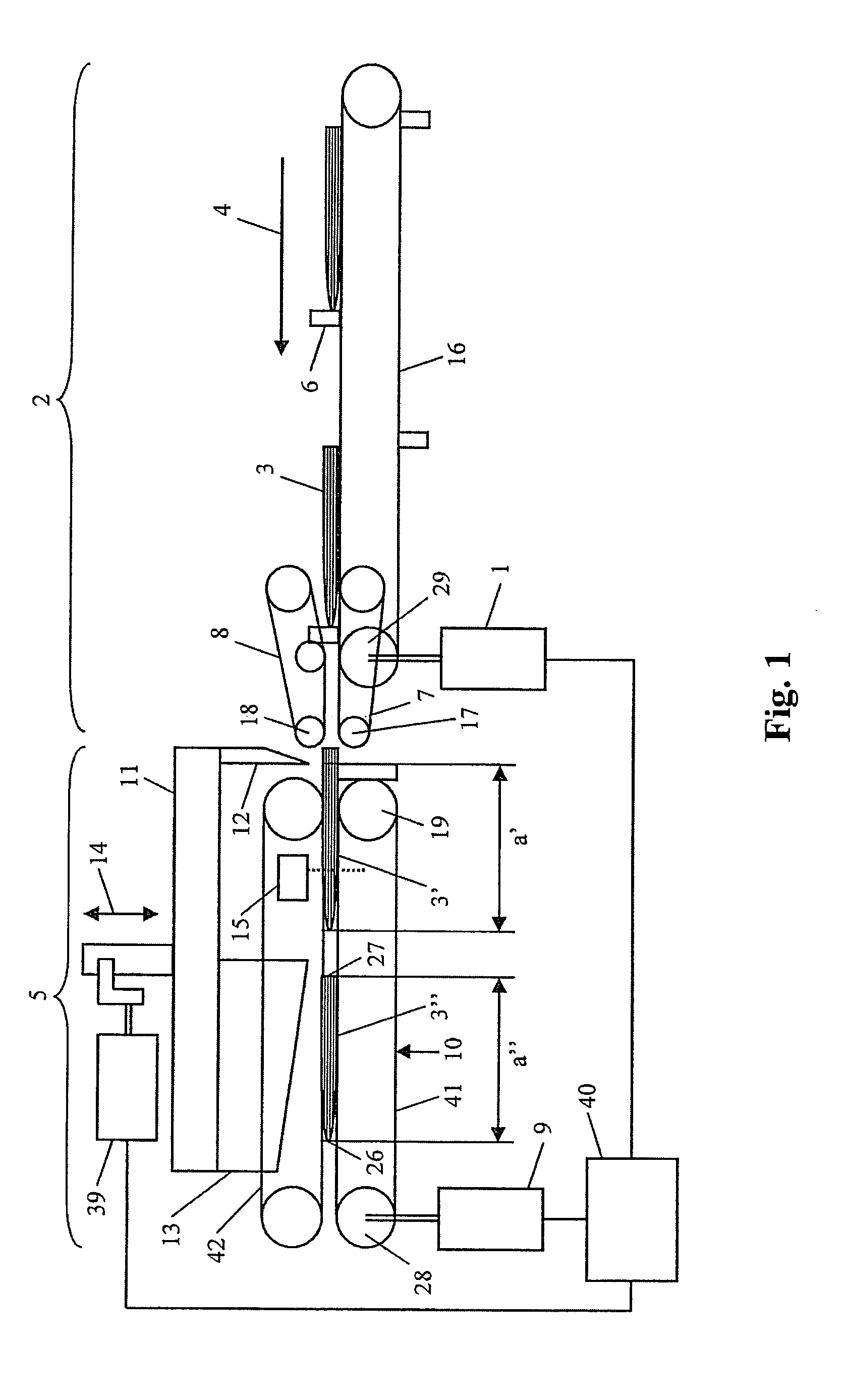 Method and apparatus for the automatic trimming of printed products