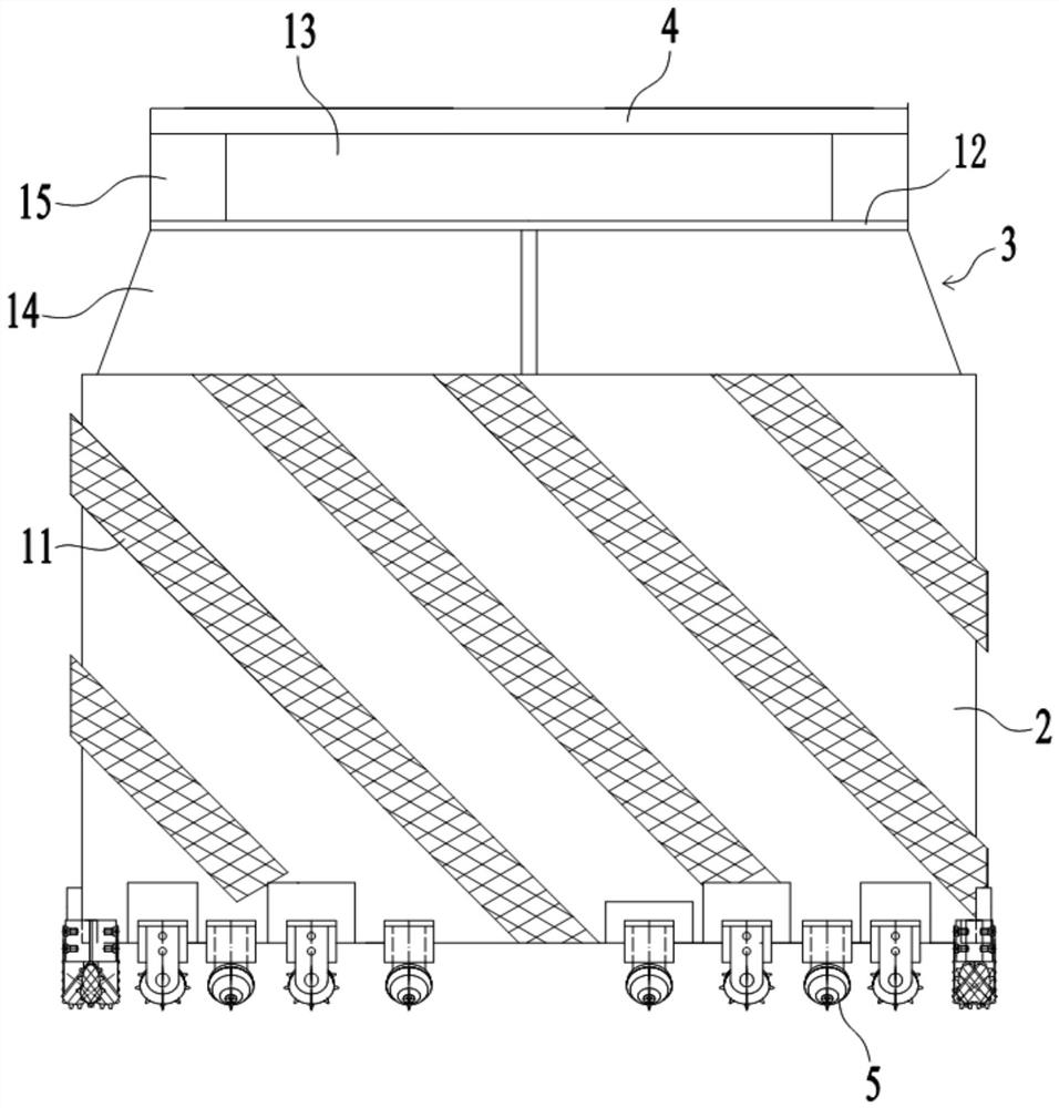 High-efficiency hard rock drill bit