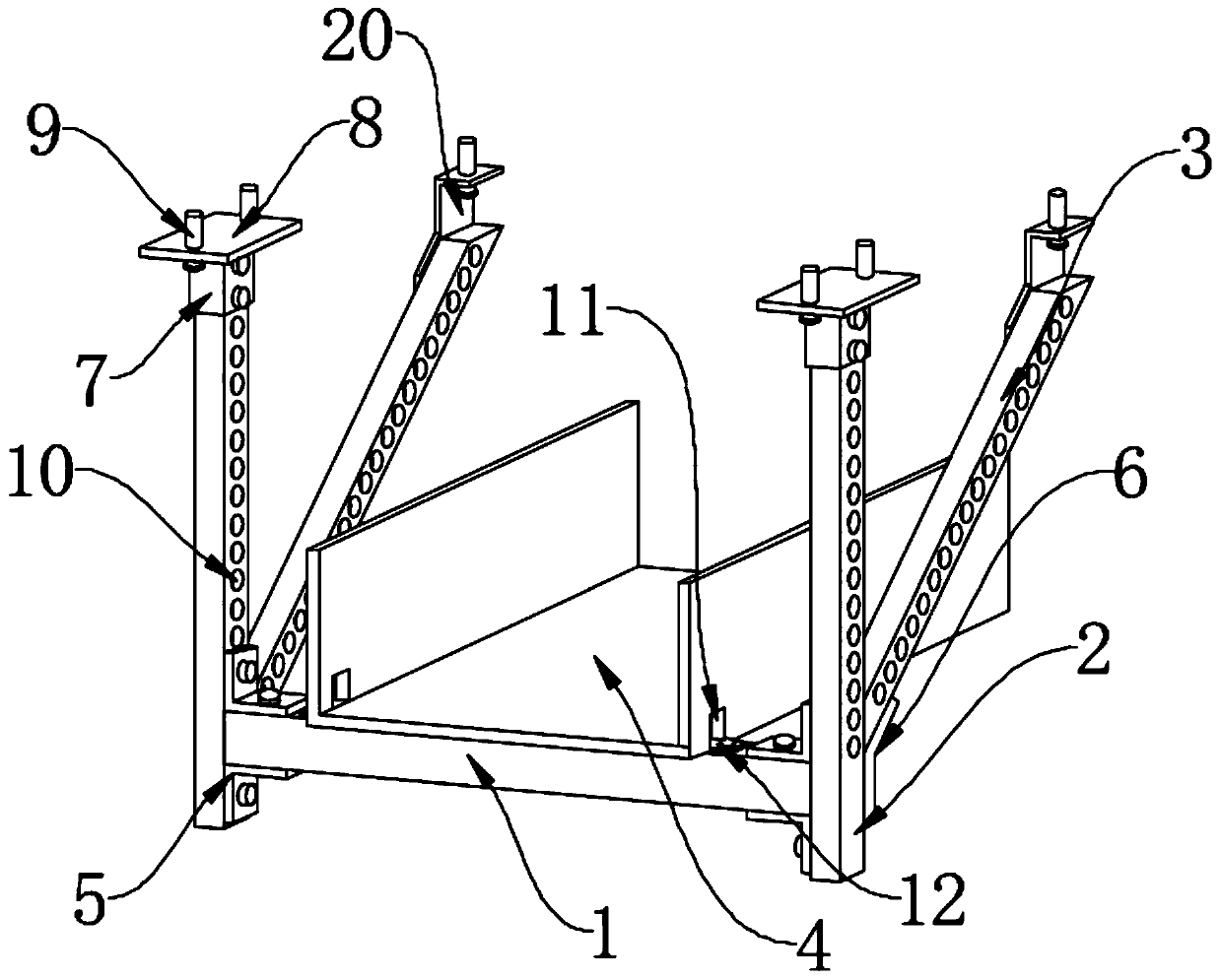 Steel structure bridge for building construction