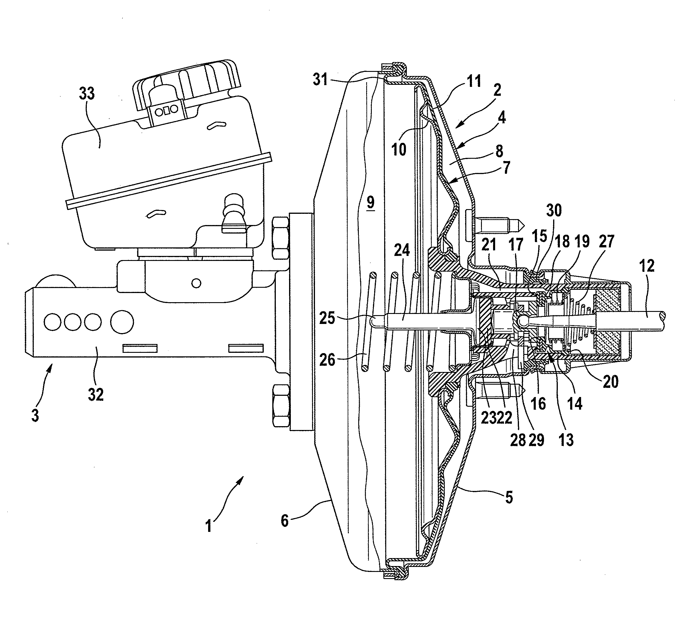 Device for monitoring the position and movement of a brake pedal