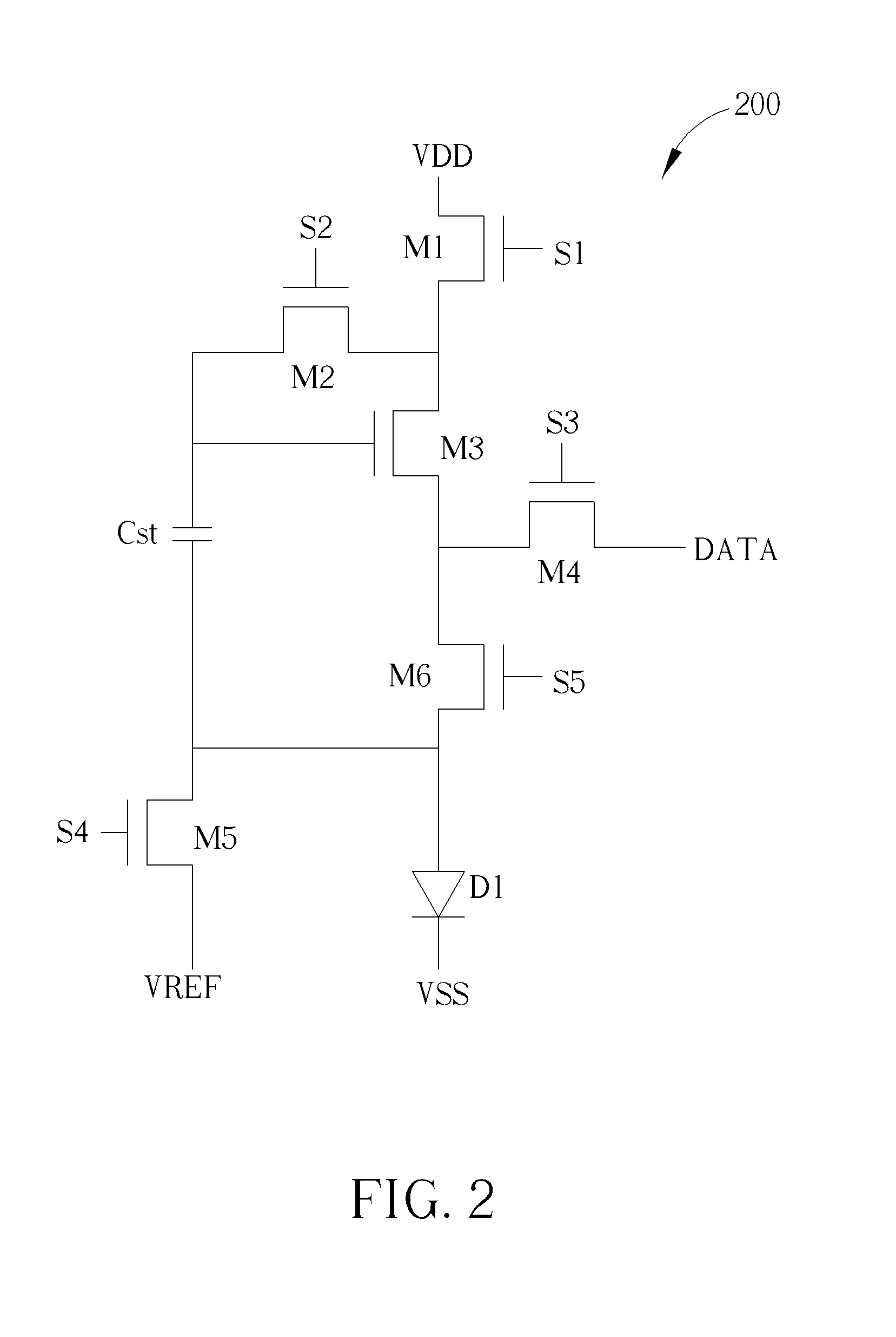 Light emitting diode circuitry, method for driving light emitting diode circuitry and display