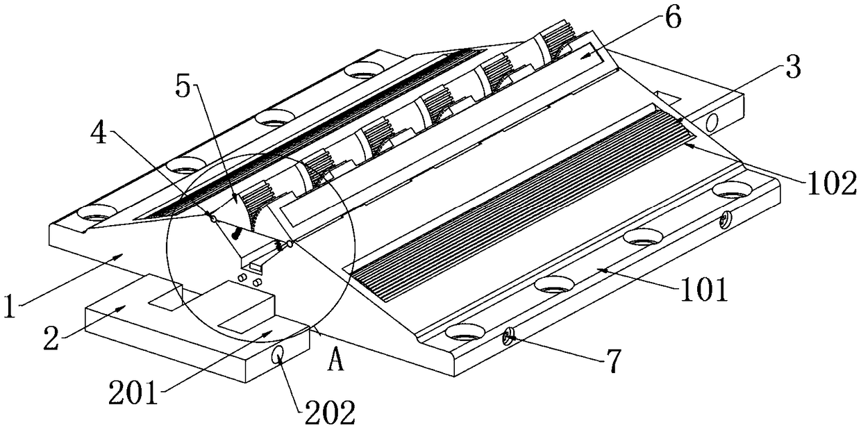 Combined detachable buffer strip structure of speed-limit highway on ...