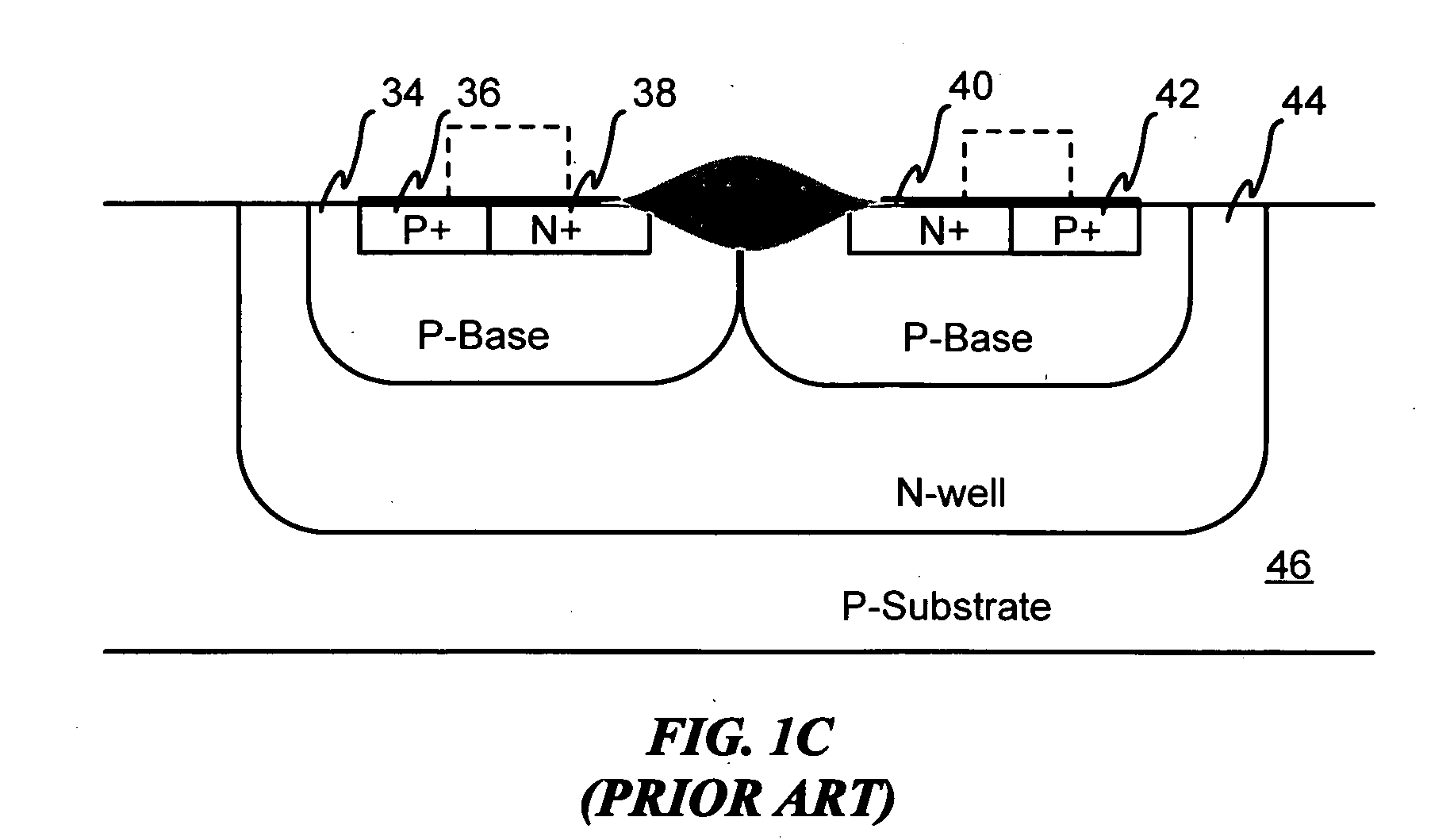 Devices with adjustable dual-polarity trigger- and holding-voltage/current for high level of electrostatic discharge protection in sub-micron mixed signal CMOS/BiCMOS integrated circuits