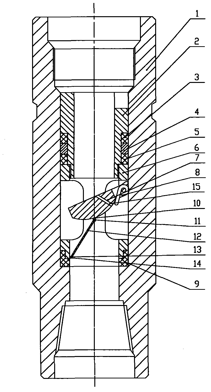 Pressure-transmitting pin snapping and fracturing automatic grouting valve float valve