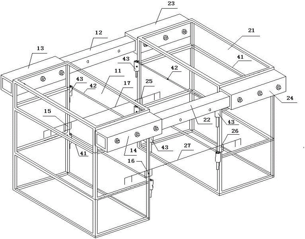 Safety hanging basket for high-altitude operation and construction method thereof