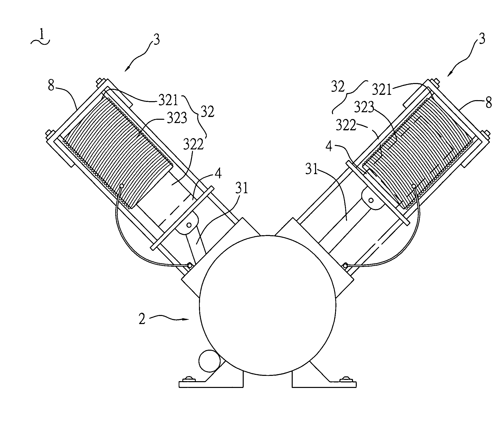 Electromagnetic power transferring system