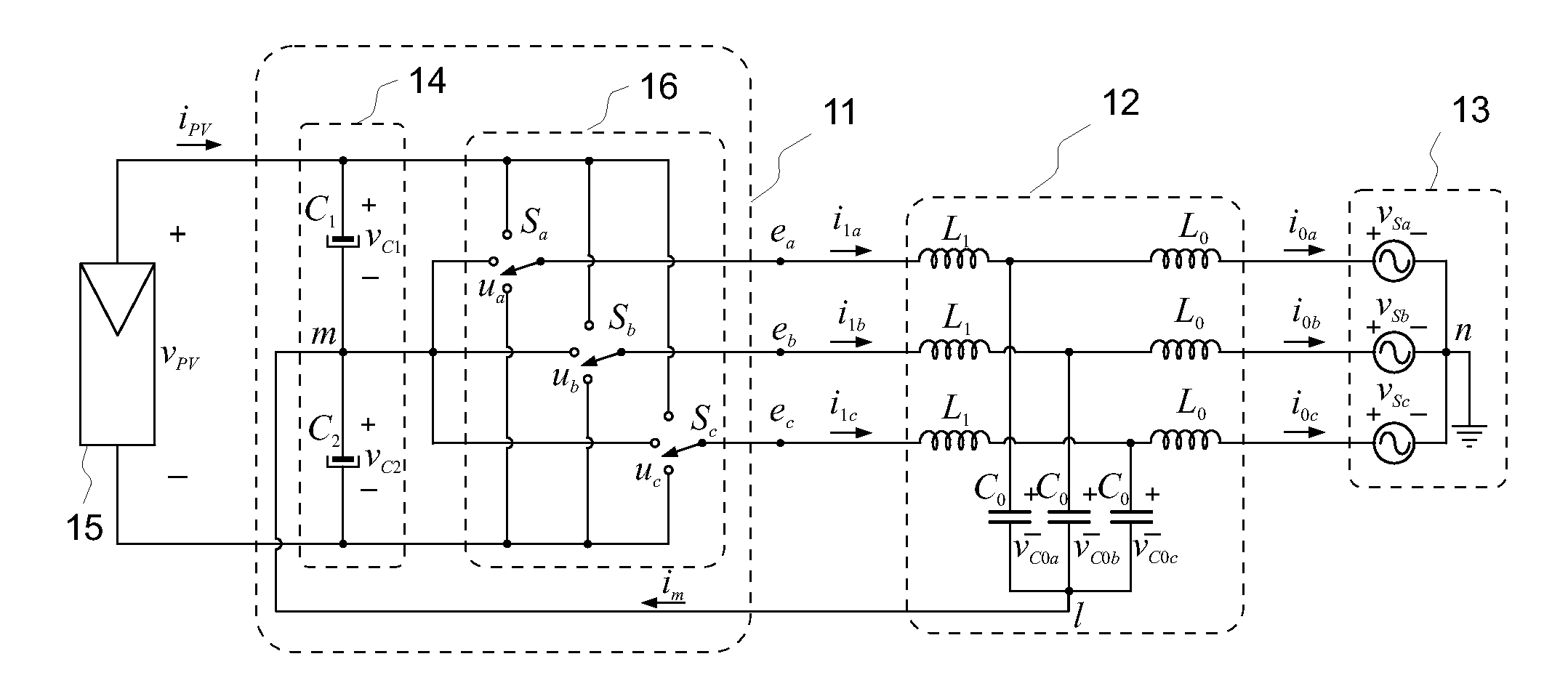 Method and apparatus for zero-sequence damping and voltage balancing