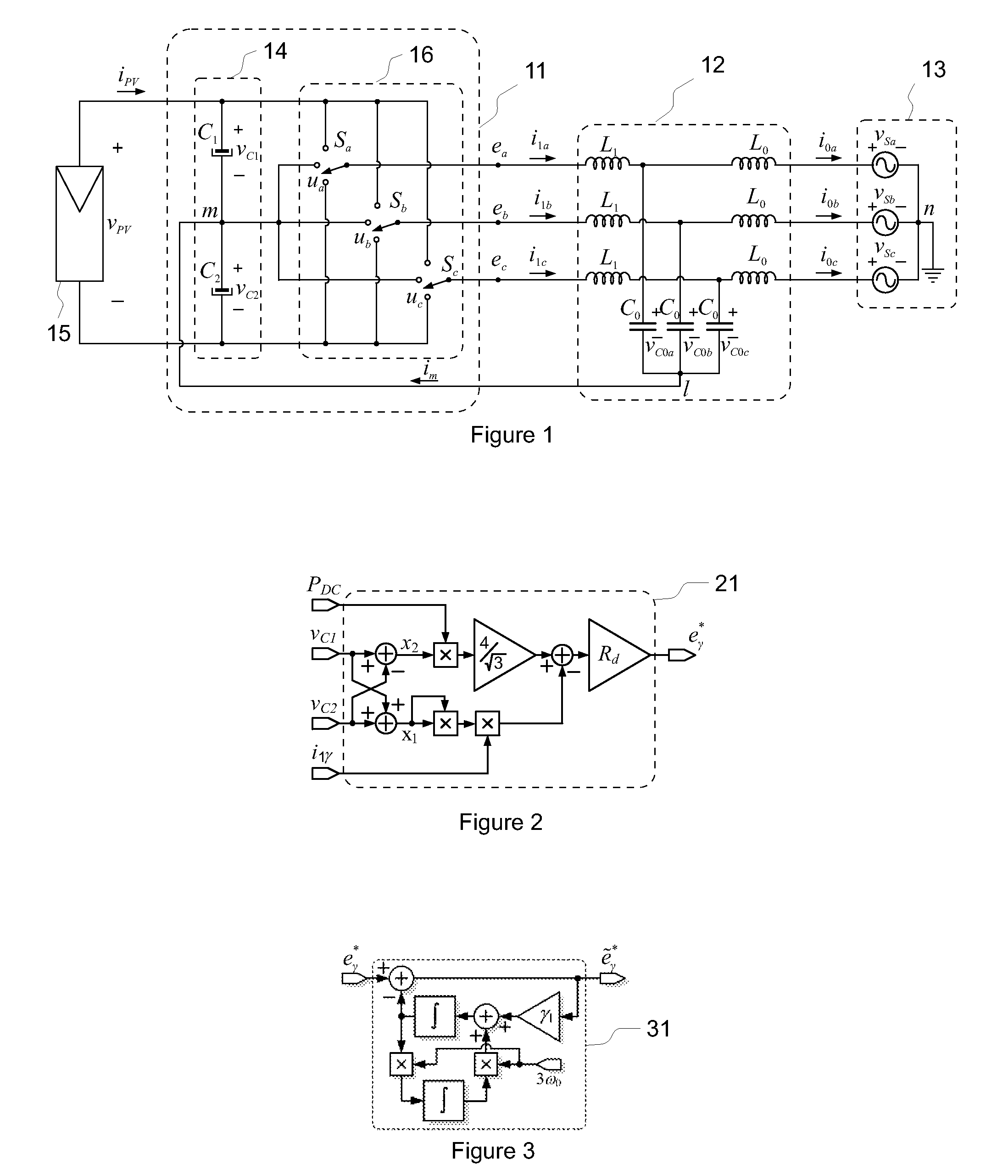 Method and apparatus for zero-sequence damping and voltage balancing