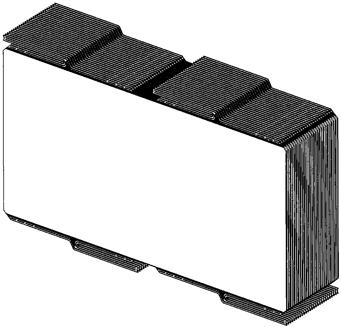 A flow battery stack and a method for uniformly distributing electrolyte in each battery to improve battery performance