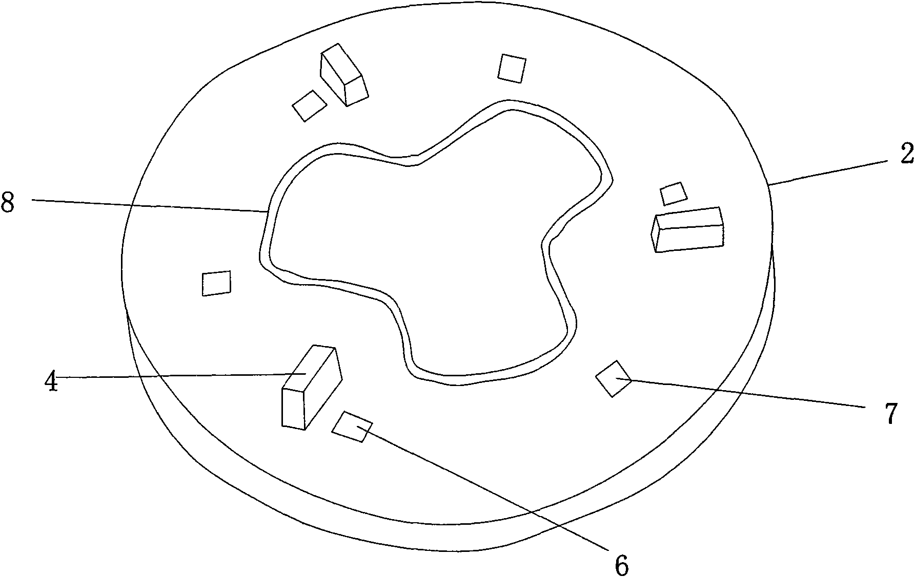 Controllable wheel-groove slow flow type water turbine/water pump