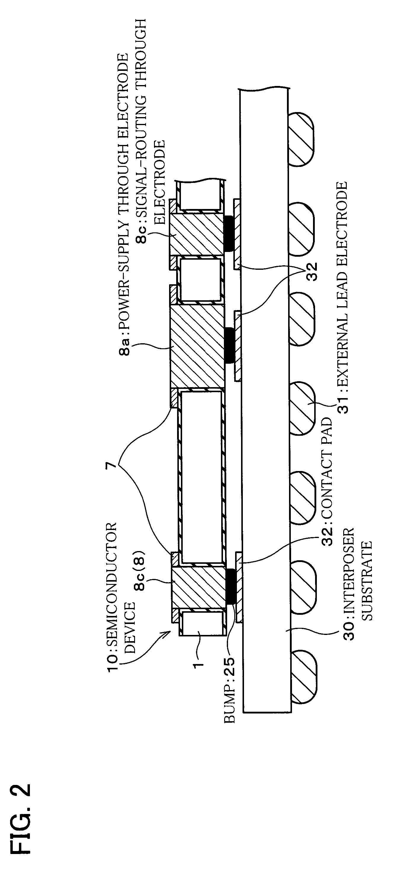 Semiconductor device and chip-stack semiconductor device