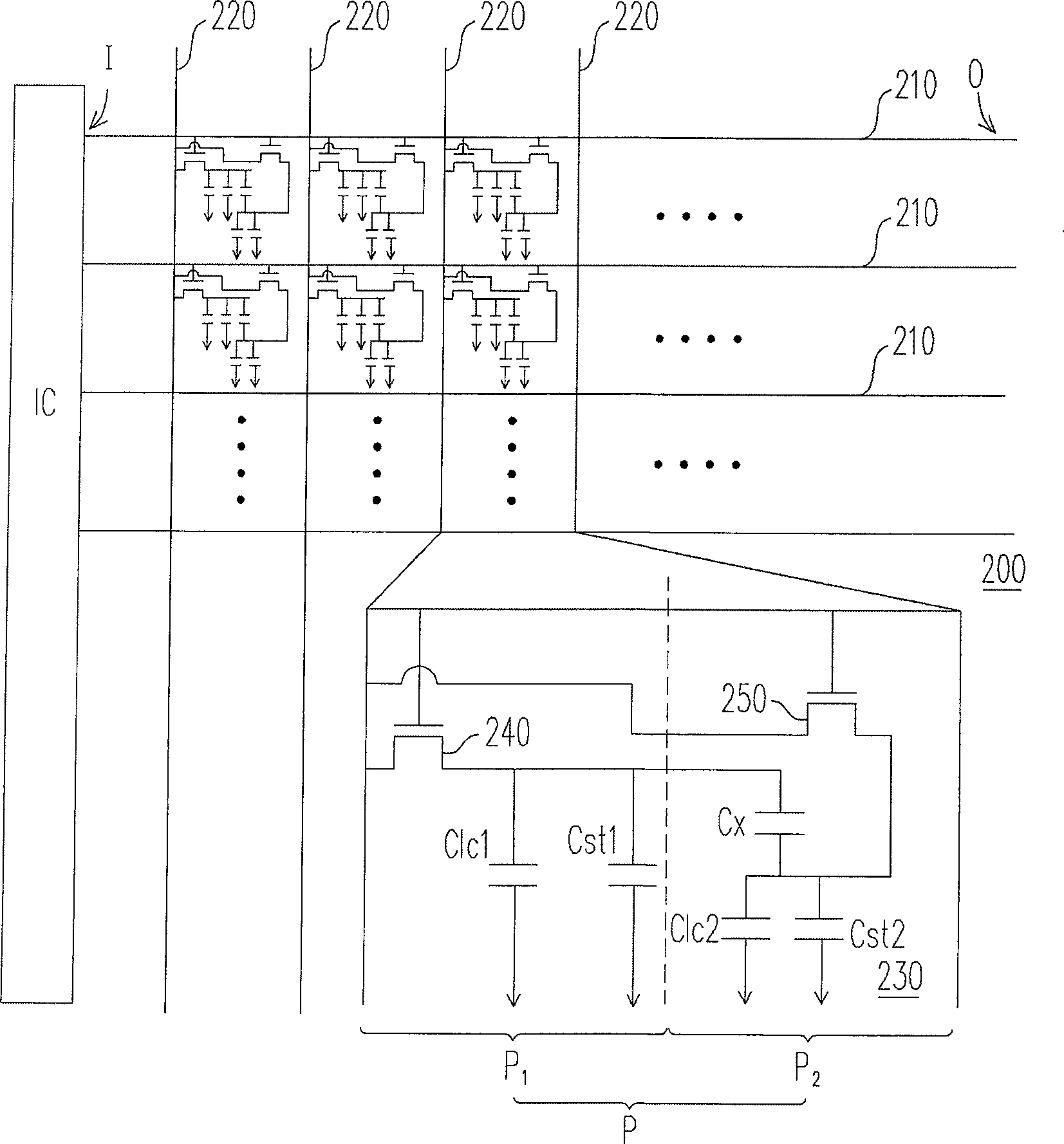 Thin film transistor array base and its pixel structure