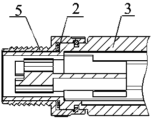 An M12 connector anti-loosening structure