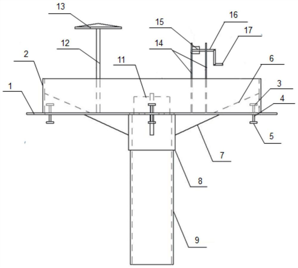 Non-contact inspection well water level measuring device and use method