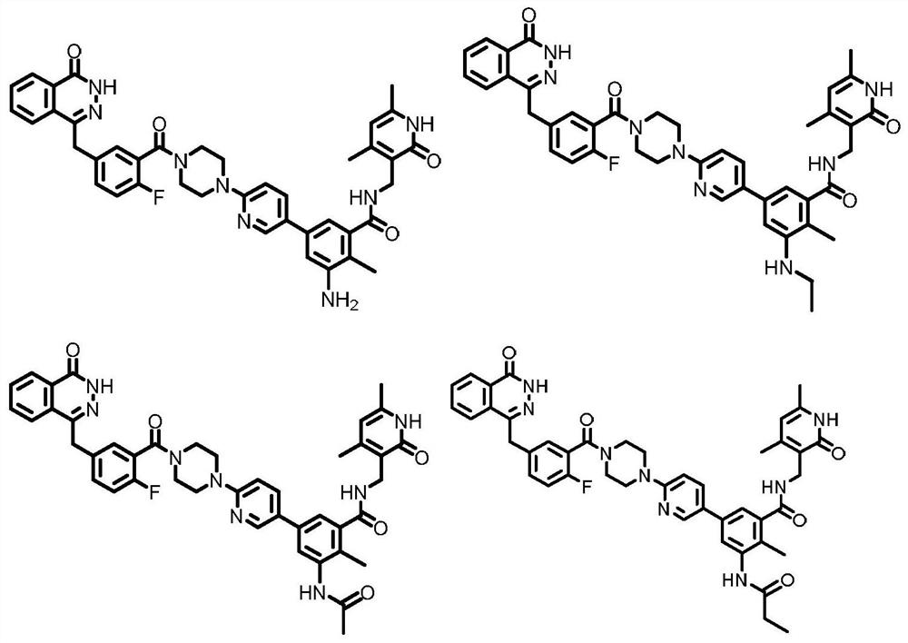 Double-target PARP/EZH2 inhibitor as well as preparation method and application thereof