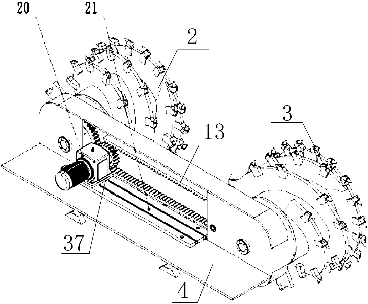 Drum coal mining device