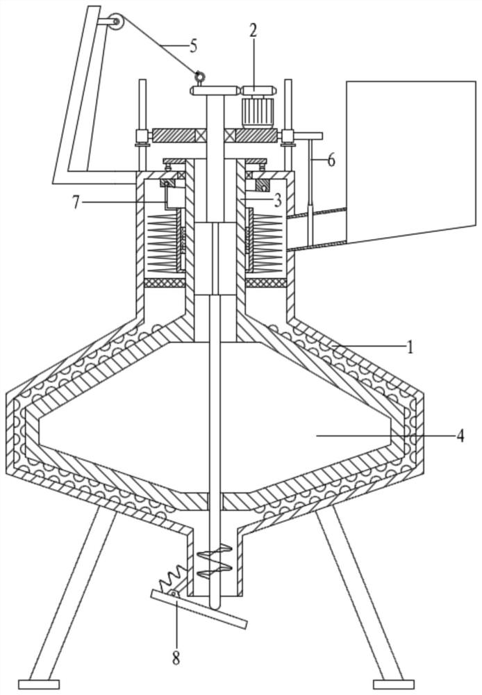 Crushing and grinding device for agricultural crop production