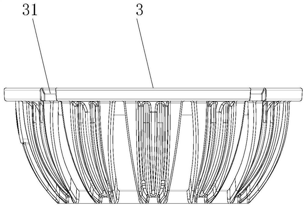 Detachable light-changing high-luminous-efficiency anti-dazzle LED lamp and implementation method thereof