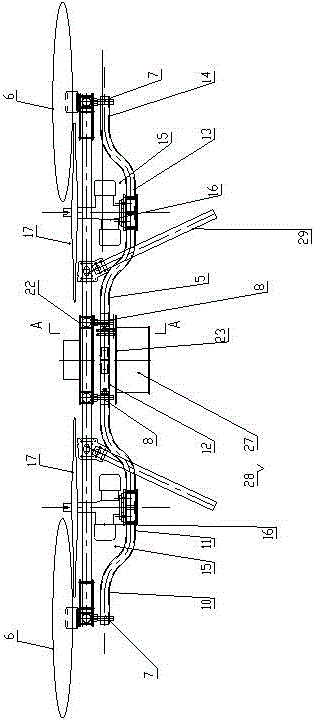 Multi-power source decoupling and vector controlling device and method for gasoline-electric hybrid unmanned gyroplane