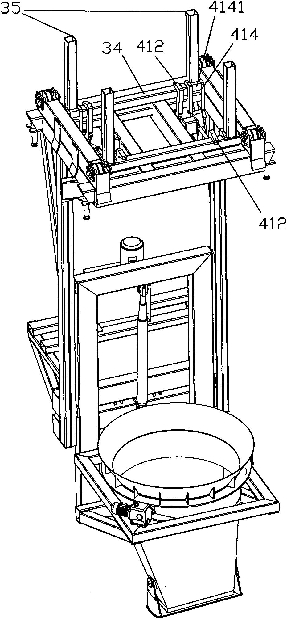 Concrete spreader and spreading method thereof