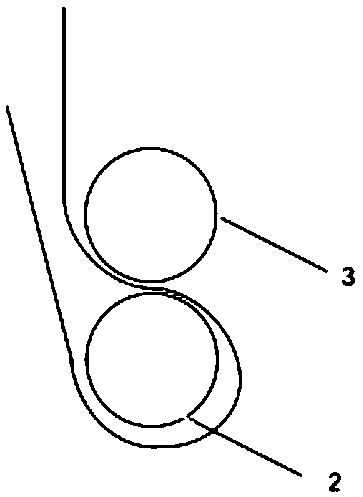 Electrochemical dyeing device and method using yarn dyeing roller as cathode