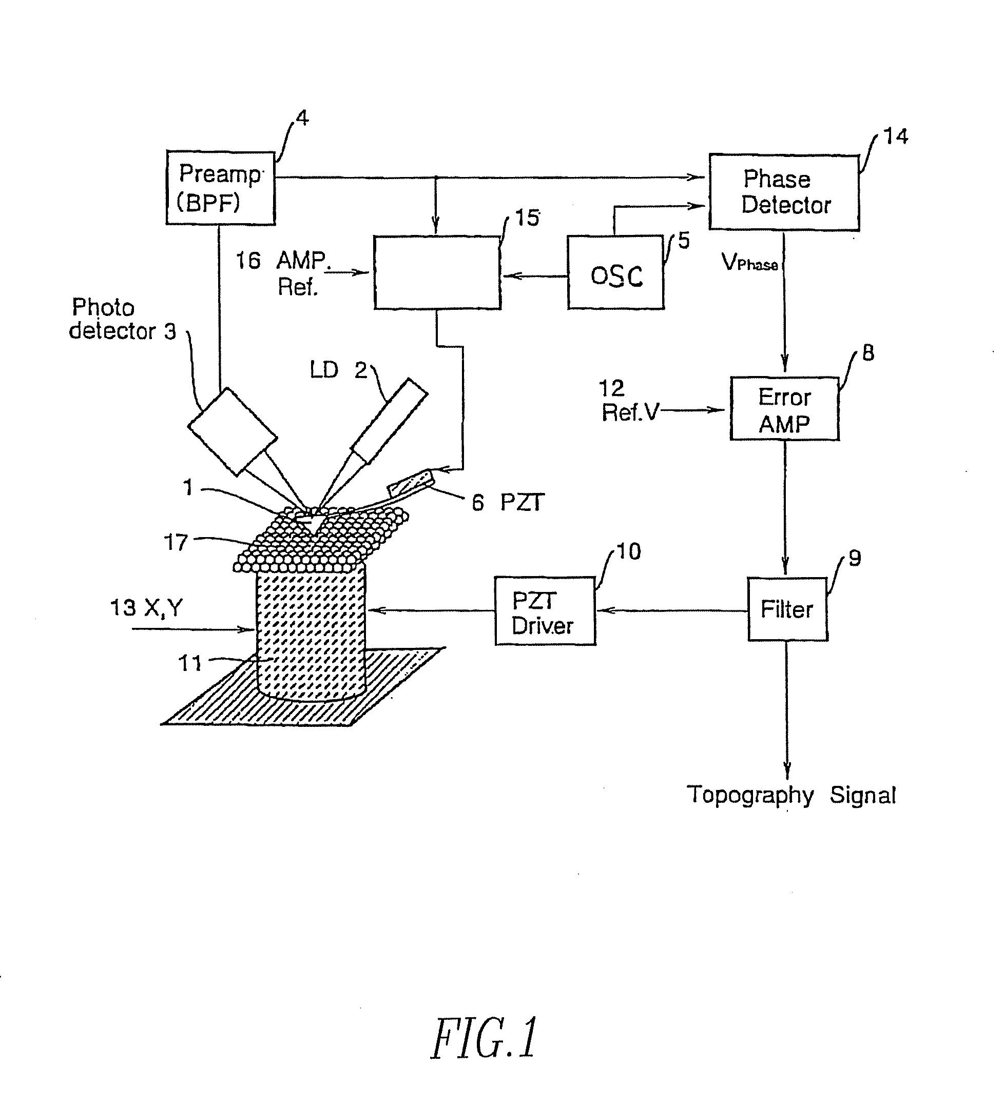 Phase Feedback AFM and Control Method Therefor