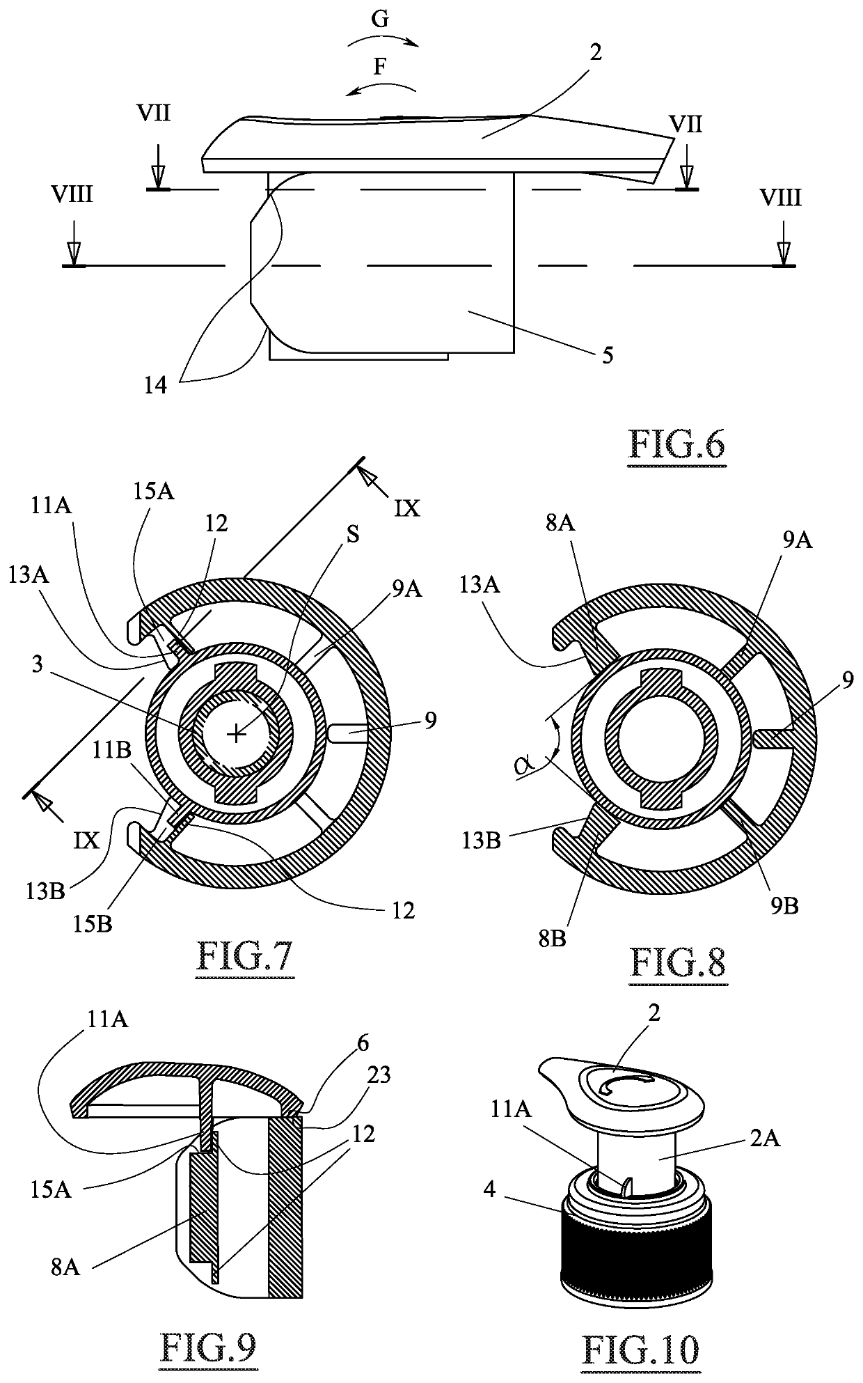 Manual pump with safety element