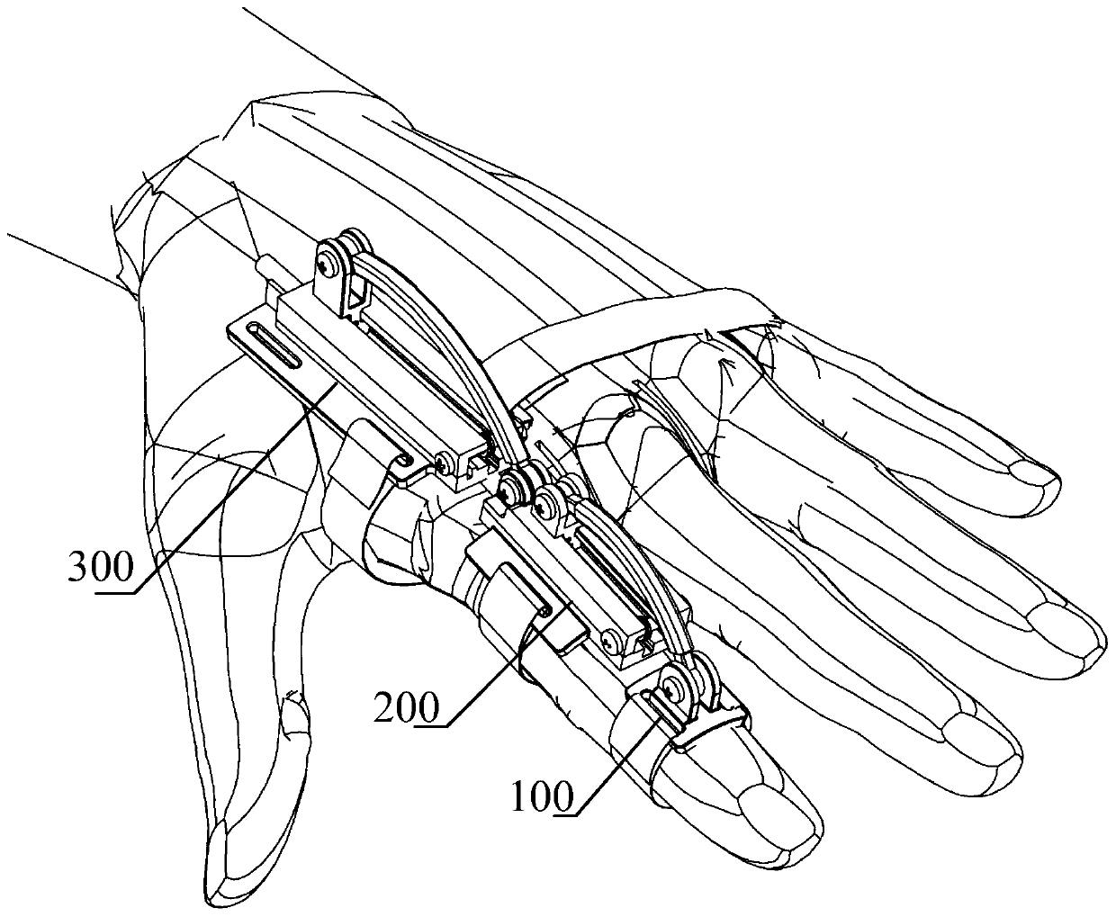 Hand exoskeleton mechanism and robot