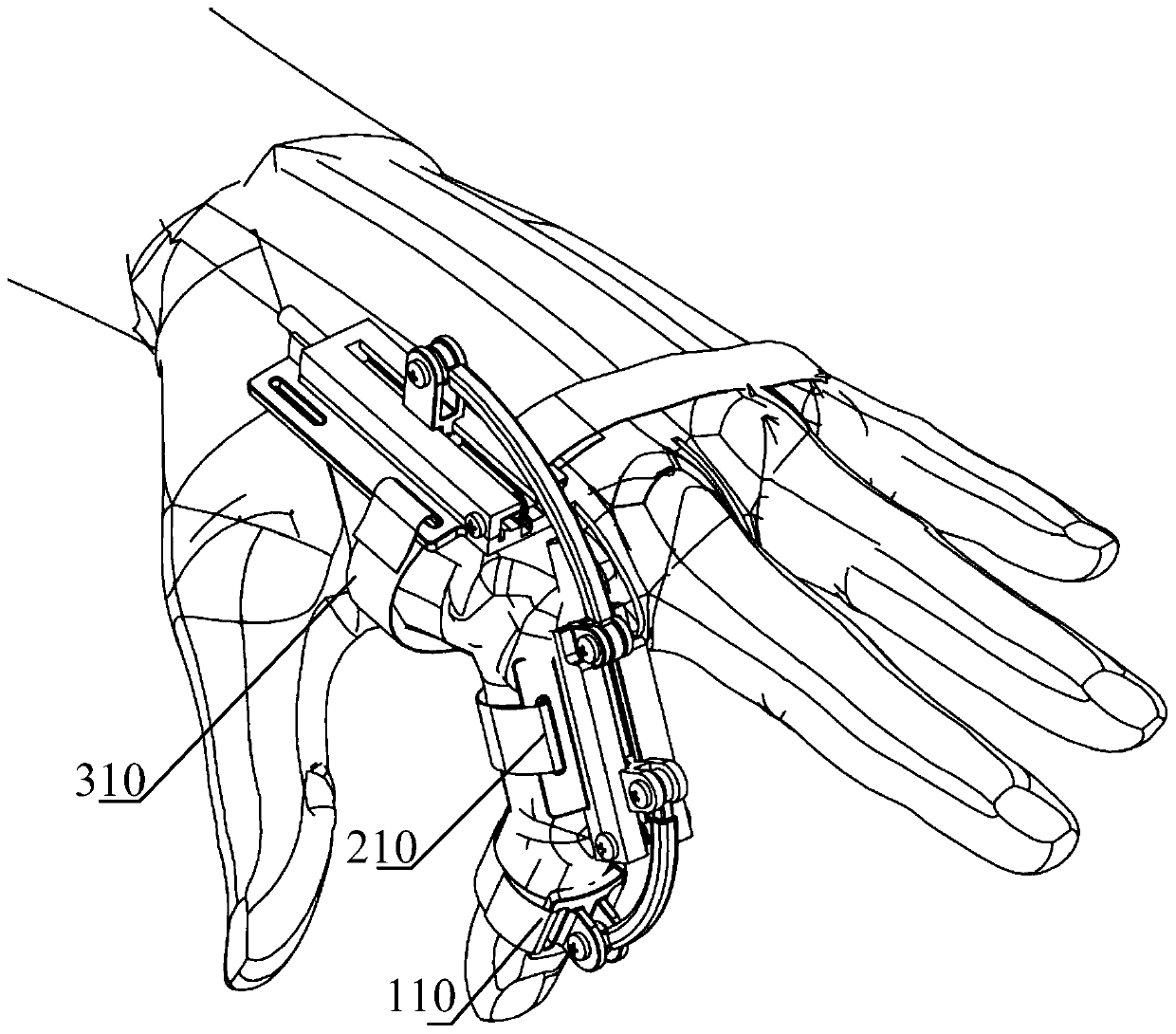 Hand exoskeleton mechanism and robot