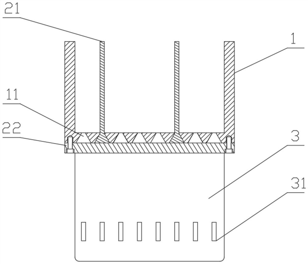 Cable bridge with size-adjustable isolation grooves