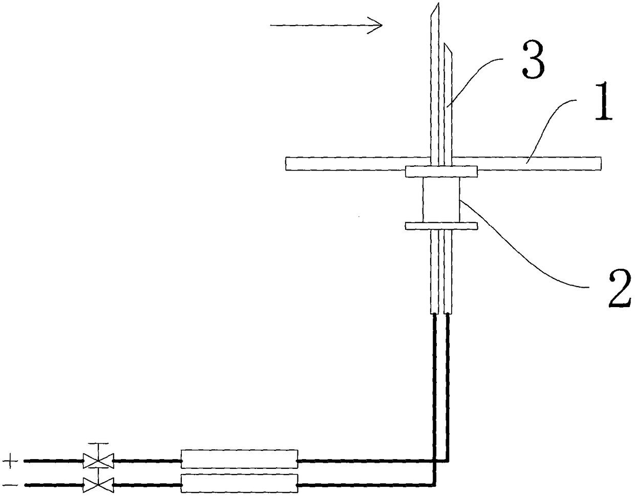 A differential pressure wind speed transmitter