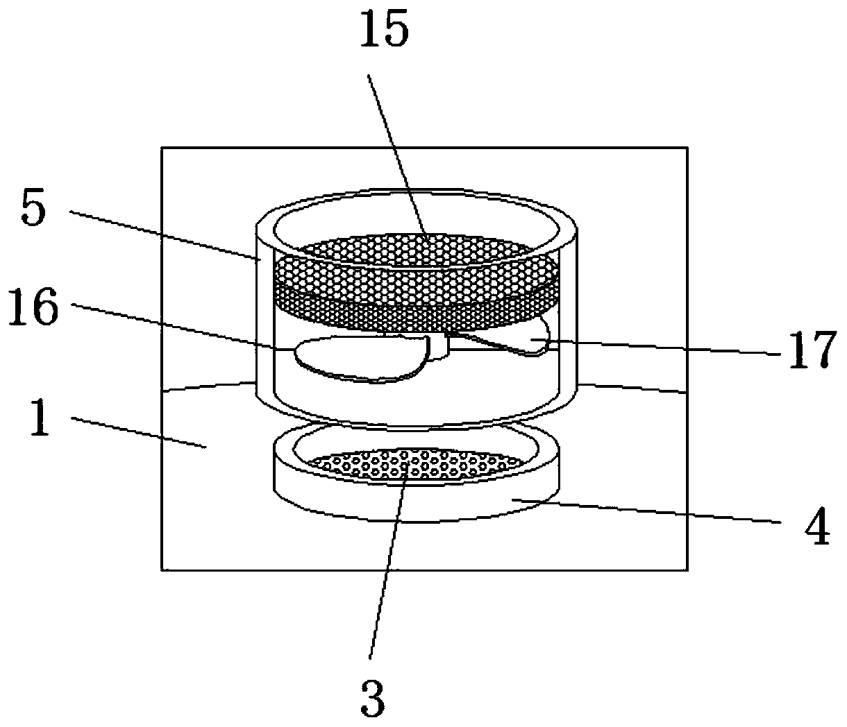 Agricultural feed storage device with moisture-proof effect