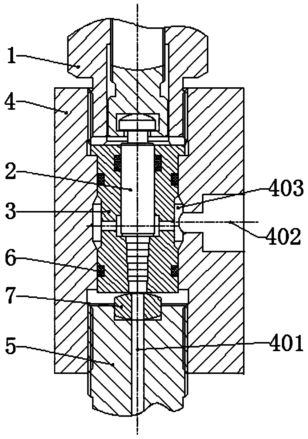Multistage clearance throttling pressure adjusting valve