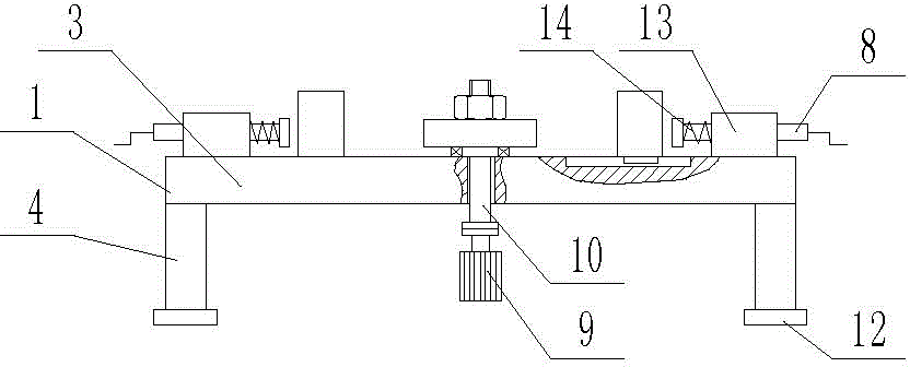 Device for processing flat steel