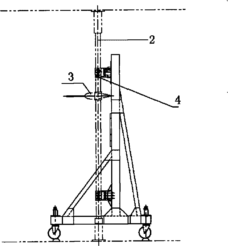 Large tunnel traverse measuring device and installing and debugging method thereof