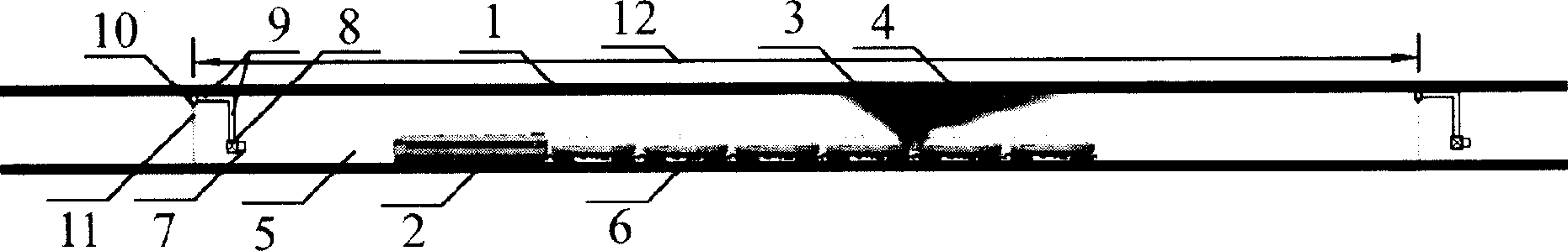 Underground space air-curtain partitioned fire protection system