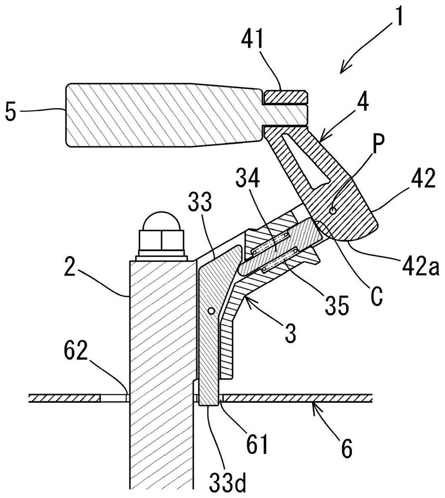 Locking switching mechanism of rotary operating handle and concrete cutting machine