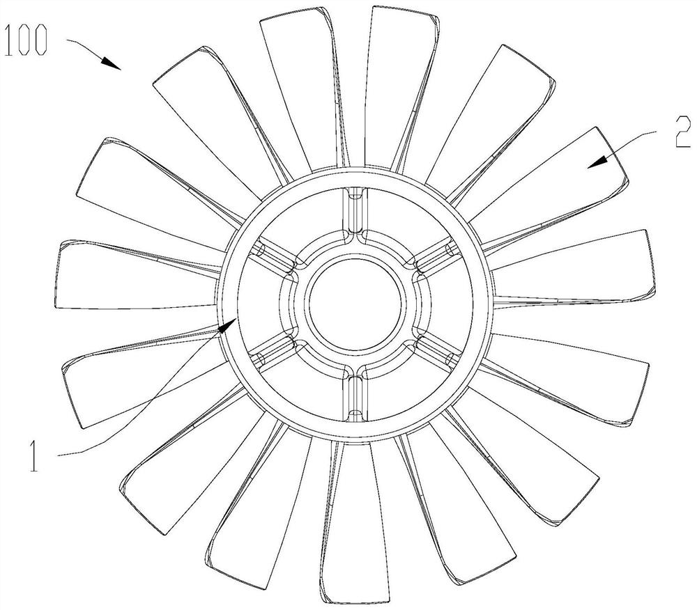 Fan blade mechanism for garden blower and garden blower