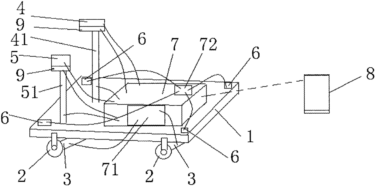 Dam body flow path detection robot