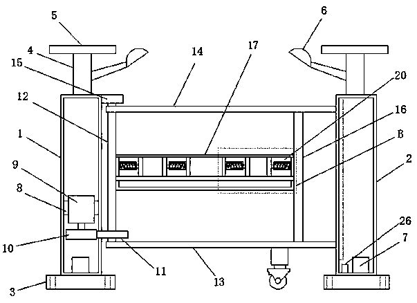 Opto-mechatronics guard railing